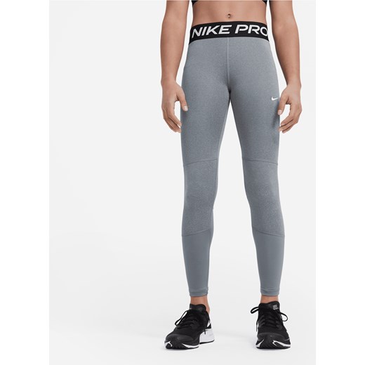 Legginsy dla dużych dzieci (dziewcząt) Nike Pro Dri-FIT - Szary ze sklepu Nike poland w kategorii Spodnie dziewczęce - zdjęcie 161521435