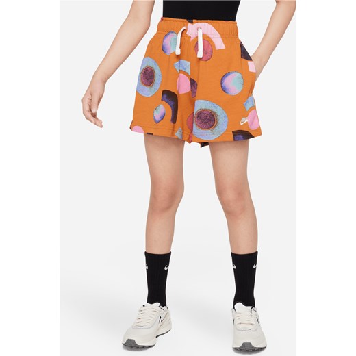 Spodenki dla dużych dzieci (dziewcząt) Nike Sportswear - Pomarańczowy Nike XS Nike poland