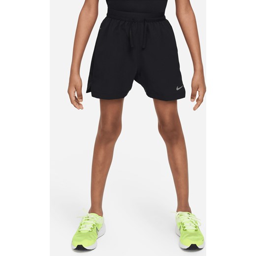 Spodenki treningowe dla dużych dzieci (chłopców) Dri-FIT Nike Multi Tech EasyOn - Czerń ze sklepu Nike poland w kategorii Spodenki chłopięce - zdjęcie 161522047