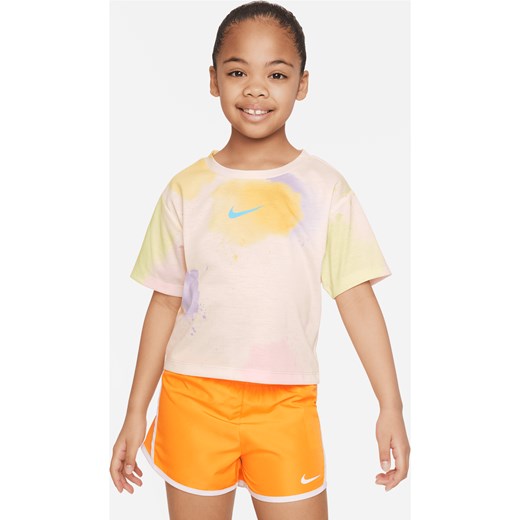 T-shirt dla małych dzieci o luźnym kroju Nike „Just DIY It” - Biel Nike 35.5 Nike poland