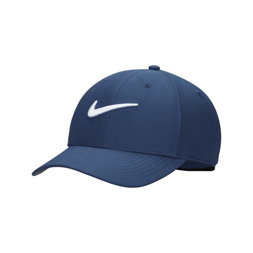 Czapka o wzmocnionej konstrukcji z logo Swoosh Nike Dri-FIT Club - Niebieski ze sklepu Nike poland w kategorii Czapki z daszkiem damskie - zdjęcie 161522749