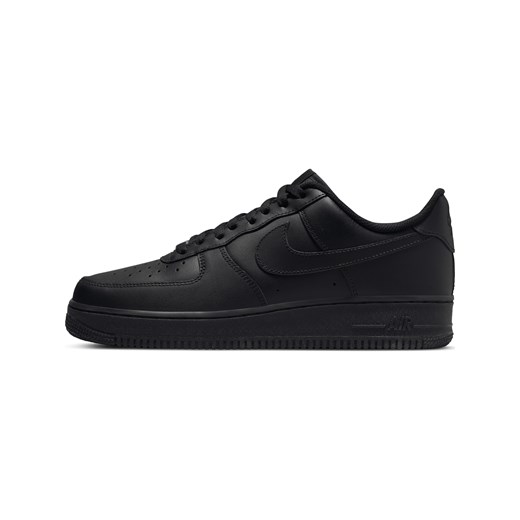 Nike buty sportowe męskie air force czarne jesienne sznurowane 