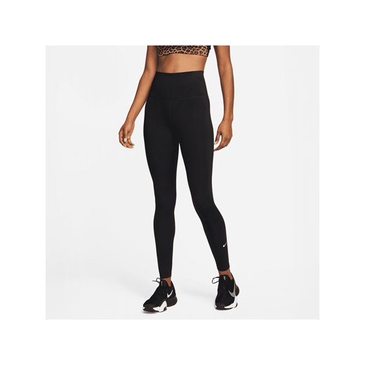 Damskie legginsy z wysokim stanem Nike One - Czerń ze sklepu Nike poland w kategorii Spodnie damskie - zdjęcie 161522927