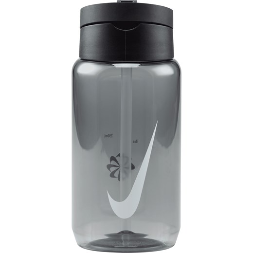 Bidon z tritanu ze słomką Nike Recharge (0,5 l) - Szary ze sklepu Nike poland w kategorii Bidony i butelki - zdjęcie 161522935