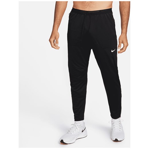 Męskie spodnie do biegania z dzianiny Nike Phenom Dri-FIT - Czerń ze sklepu Nike poland w kategorii Spodnie męskie - zdjęcie 161523257