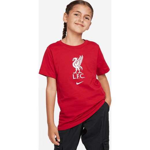 T-shirt dla dużych dzieci Nike Liverpool F.C. Crest - Czerwony ze sklepu Nike poland w kategorii Bluzki dziewczęce - zdjęcie 161523617