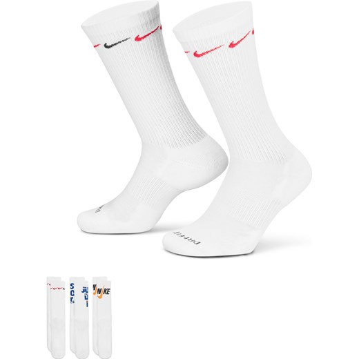 Klasyczne skarpety z amortyzacją Nike Everyday Plus (3 pary) - Wielokolorowe ze sklepu Nike poland w kategorii Skarpetki męskie - zdjęcie 161523658