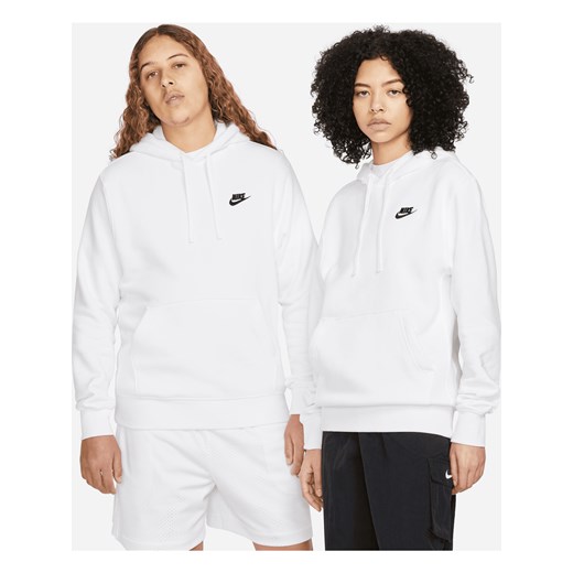 Bluza z kapturem Nike Sportswear Club Fleece - Biel ze sklepu Nike poland w kategorii Bluzy męskie - zdjęcie 161523819