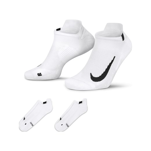 Skarpety biegowe do kostki Nike Multiplier (2 pary) - Biel ze sklepu Nike poland w kategorii Skarpetki męskie - zdjęcie 161524388