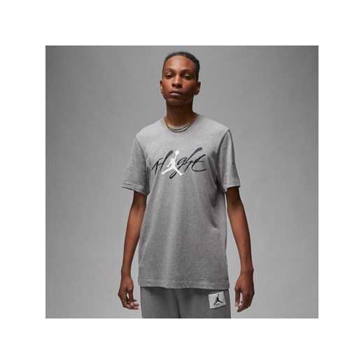 Męski T-shirt z nadrukiem Jordan - Szary ze sklepu Nike poland w kategorii T-shirty męskie - zdjęcie 161524886