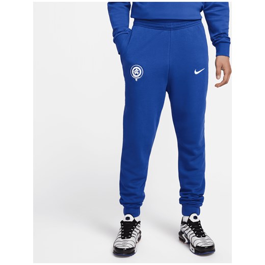 Męskie spodnie z dzianiny dresowej Nike Atlético Madryt - Niebieski ze sklepu Nike poland w kategorii Spodnie męskie - zdjęcie 161525135