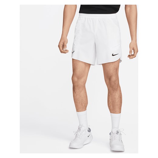 Męskie spodenki tenisowe Nike Dri-FIT ADV Rafa 18 cm - Biel ze sklepu Nike poland w kategorii Spodenki męskie - zdjęcie 161525495