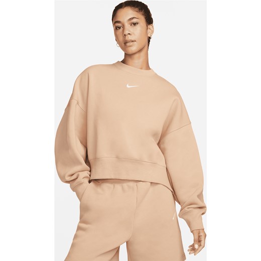 Bluza damska beżowa Nike dresowa 