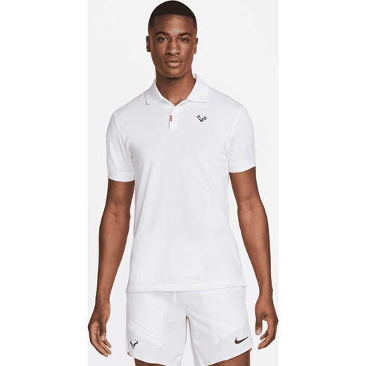 Męska dopasowana koszulka polo The Nike Polo Rafa - Biel ze sklepu Nike poland w kategorii T-shirty męskie - zdjęcie 161525698