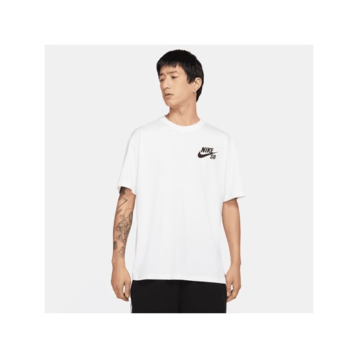 T-shirt do skateboardingu z logo Nike SB - Biel ze sklepu Nike poland w kategorii T-shirty męskie - zdjęcie 161525855