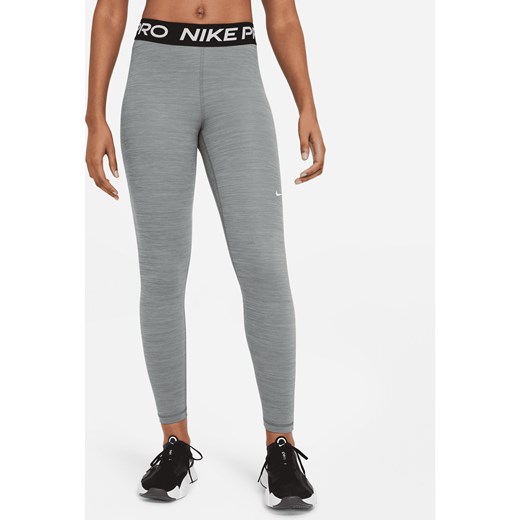 Damskie legginsy ze średnim stanem i wstawkami z siateczki Nike Pro - Szary ze sklepu Nike poland w kategorii Spodnie damskie - zdjęcie 161526048