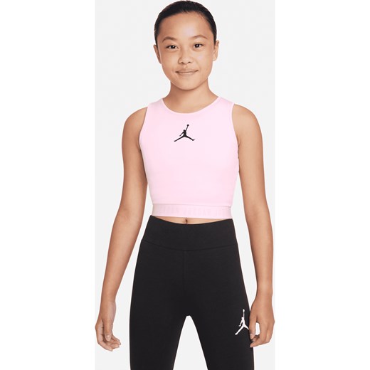 Koszulka bez rękawów dla dużych dzieci (dziewcząt) Jordan - Różowy ze sklepu Nike poland w kategorii Bluzki dziewczęce - zdjęcie 161526096
