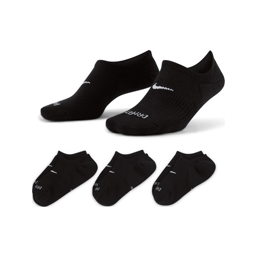 Damskie treningowe skarpety stopki Nike Everyday Plus Cushioned (3 pary) - Wielokolorowe ze sklepu Nike poland w kategorii Skarpetki damskie - zdjęcie 161526099