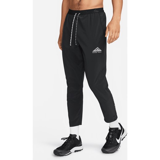 Męski spodnie do biegania Dri-FIT Nike Trail Dawn Range - Czerń ze sklepu Nike poland w kategorii Buty sportowe męskie - zdjęcie 161526507