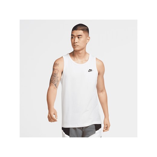 Męska koszulka bez rękawów Nike Sportswear Club - Biel ze sklepu Nike poland w kategorii T-shirty męskie - zdjęcie 161526826