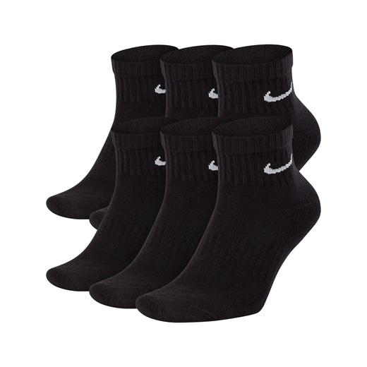 Skarpety treningowe do kostki Nike Everyday Cushioned (6 par) - Czerń ze sklepu Nike poland w kategorii Skarpetki męskie - zdjęcie 161527135