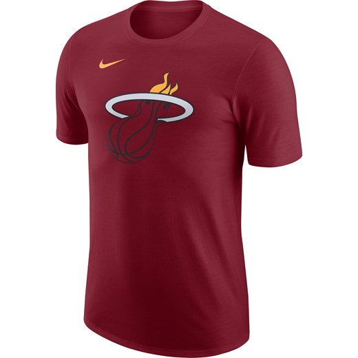 T-shirt męski Nike NBA Miami Heat Essential - Czerwony ze sklepu Nike poland w kategorii T-shirty męskie - zdjęcie 161527266