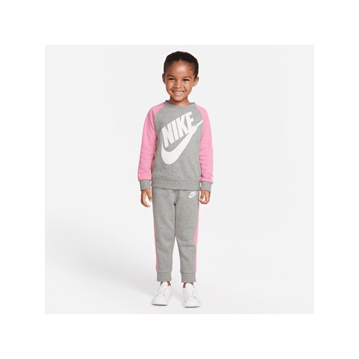 Zestaw bluza i spodnie dla maluchów Nike - Szary ze sklepu Nike poland w kategorii Dresy dziewczęce - zdjęcie 161527597