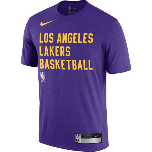 T-shirt męski do ćwiczeń Nike Dri-FIT NBA Los Angeles Lakers - Fiolet ze sklepu Nike poland w kategorii T-shirty męskie - zdjęcie 161527838