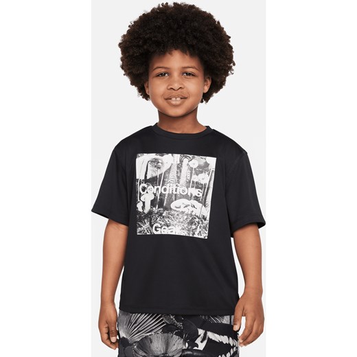 Przyjazny dla środowiska T-shirt dla małych dzieci UPF Dri-FIT Nike ACG Graphic Performance Tee - Czerń ze sklepu Nike poland w kategorii T-shirty chłopięce - zdjęcie 161527897