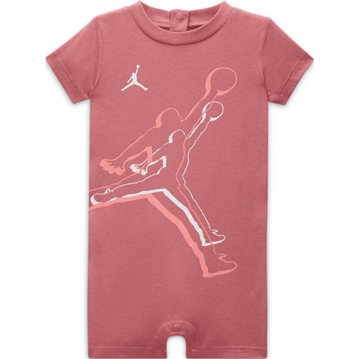 Rampers dla niemowląt Jordan Air Jumpman Romper - Różowy ze sklepu Nike poland w kategorii Rampersy - zdjęcie 161527918