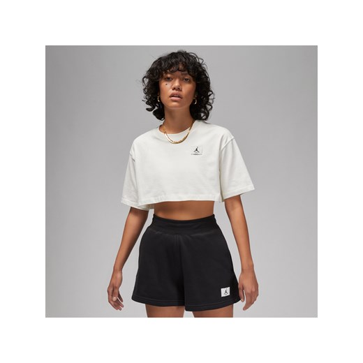 Damski T-shirt o krótkim kroju Jordan Sport - Biel ze sklepu Nike poland w kategorii Bluzki damskie - zdjęcie 161527988