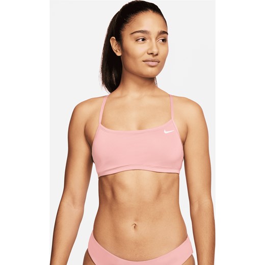 Damska góra od bikini o kroju bokserki Nike Essential - Różowy ze sklepu Nike poland w kategorii Stroje kąpielowe - zdjęcie 161528115