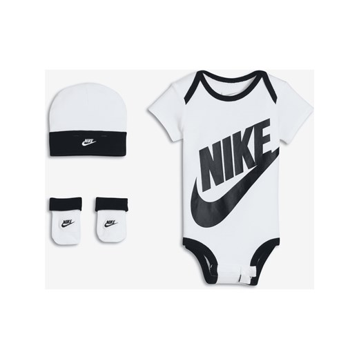 Trzyczęściowy zestaw dla niemowląt (0-6 M) Nike - Biel ze sklepu Nike poland w kategorii Komplety niemowlęce - zdjęcie 161528216