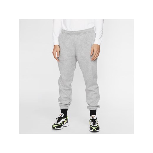 Spodnie męskie Nike Sportswear Club Fleece - Szary ze sklepu Nike poland w kategorii Spodnie męskie - zdjęcie 161528236