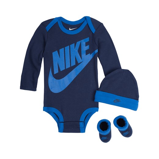 Trzyczęściowy zestaw dla niemowląt (0–6 M) Nike - Niebieski ze sklepu Nike poland w kategorii Komplety niemowlęce - zdjęcie 161528239