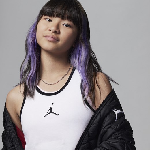 Koszulka treningowa bez rękawów 2 w 1 dla dużych dzieci Jordan - Biel Jordan L Nike poland