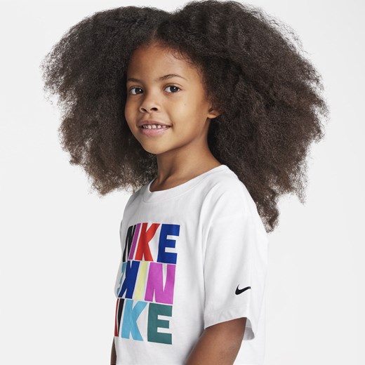 T-shirt dla małych dzieci Nike Snack Pack Boxy Tee - Biel Nike 4 Nike poland