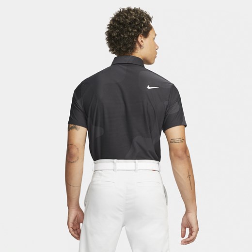 Męska koszulka polo do golfa w kolorze moro Nike Dri-FIT ADV Tour - Czerń Nike XS Nike poland