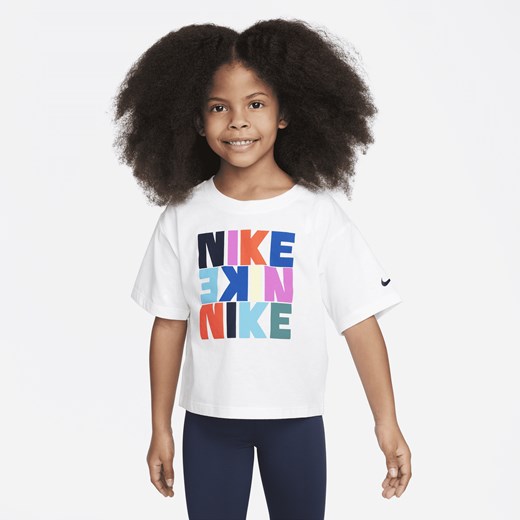 T-shirt dla małych dzieci Nike Snack Pack Boxy Tee - Biel Nike 4 Nike poland