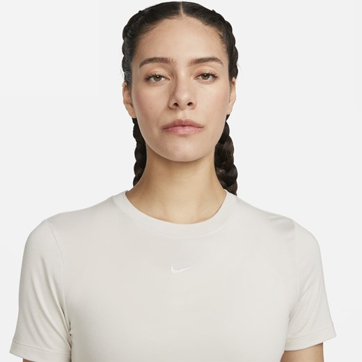 Bluzka damska Nike z jerseyu z krótkimi rękawami z okrągłym dekoltem w sportowym stylu 