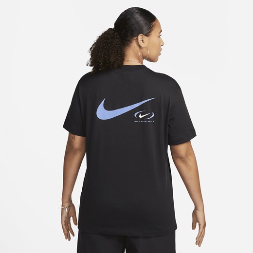 Damski T-shirt z nadrukiem Nike Sportswear - Czerń Nike XS (EU 32-34) wyprzedaż Nike poland