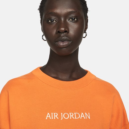 Damska bluza dresowa Air Jordan - Pomarańczowy Jordan S (EU 36-38) wyprzedaż Nike poland