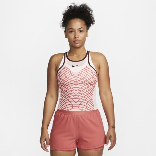 Bluzka damska Nike w paski w sportowym stylu z okrągłym dekoltem 