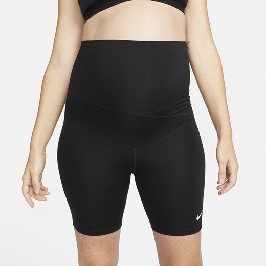 Damskie spodenki ciążowe do jazdy na rowerze 18 cm Nike One (M) - Czerń Nike M Nike poland