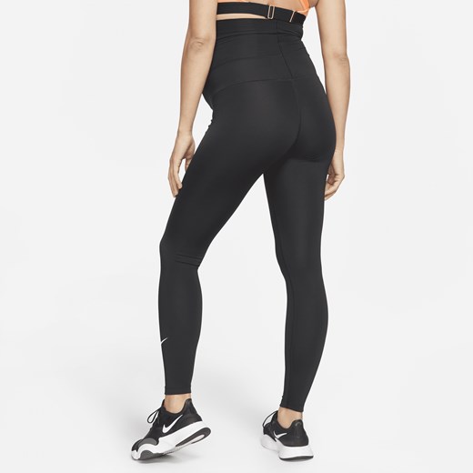 Ciążowe legginsy damskie z wysokim stanem Nike One (M) - Czerń Nike XL Nike poland
