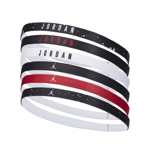 Opaski na włosy Jordan Elastic (6 szt.) - Czerń Jordan ONE SIZE Nike poland