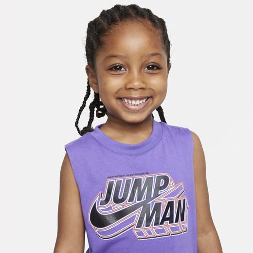 Zestaw koszulka bez rękawów i spodenki dla maluchów Jordan - Czerń Jordan 2T okazyjna cena Nike poland