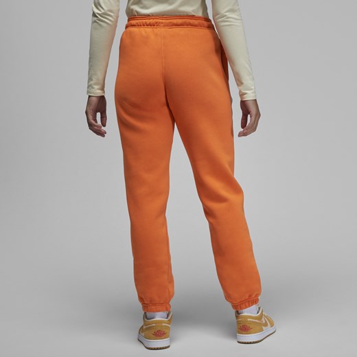 Damskie spodnie z dzianiny Jordan Brooklyn - Pomarańczowy Jordan S (EU 36-38) Nike poland