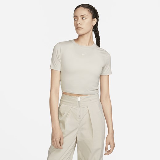 Bluzka damska Nike w sportowym stylu z okrągłym dekoltem 