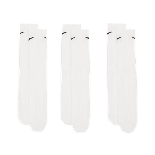 Lekkie skarpety treningowe Nike Everyday (3 pary) - Biel Nike XL Nike poland